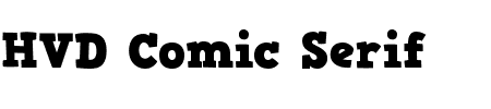 Schriftart HVD Comic Serif: Mehr Infos & Vorschau Generator TTF: HVD Comic Serif Schriftart