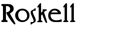 Schriftart Roskell: Mehr Infos & Vorschau Generator TTF: Roskell Schriftart