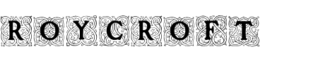 Schrift Roycroft Initials: Mehr Infos & Zeichen Übersicht TTF: Roycroft Initials Schrift
