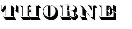 Schriftart Thorne Shaded: Mehr Infos & Vorschau Generator TTF: Thorne Shaded Schriftart