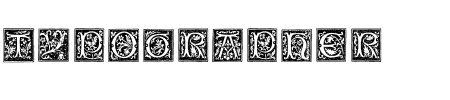 TTF: Typographer Woodcut Initials One Font