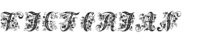 Schrift Victorian Initials One: Mehr Infos & Zeichen Übersicht TTF: Victorian Initials One Schrift