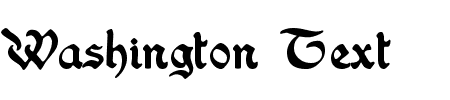 TTF: Washington Text Font