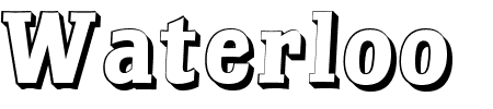 Schriftart Waterloo Relief: Mehr Infos & Vorschau Generator TTF: Waterloo Relief Schriftart
