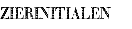 Schrift Zierinitialen 2: Mehr Infos & Zeichen Übersicht TTF: Zierinitialen 2 Schrift