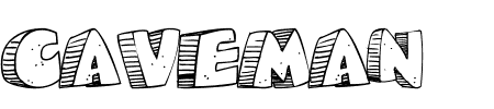 TTF: Caveman Schriftart