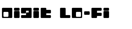 Font Digit Lo-Fi: Mehr Infos & Zeichen Übersicht TTF: Digit Lo-Fi Font