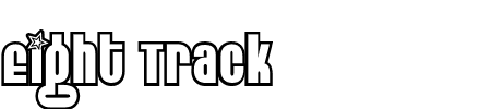 Schriftart Eight Track Outlined: Mehr Infos & Zeichen Übersicht TTF: Eight Track Outlined Schriftart