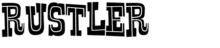 TTF: Rustler Outline Schriftart