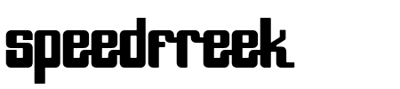 TTF: SpeedFreek Schriftart