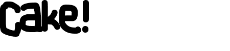 TTF: Cake! Schriftart
