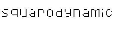Schriftart Squarodynamic 5: Mehr Infos & Vorschau Generator TTF: Squarodynamic 5 Schriftart