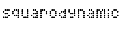 Schriftart Squarodynamic 8: Mehr Infos & Vorschau Generator TTF: Squarodynamic 8 Schriftart