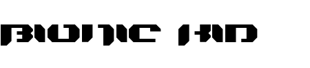 TTF: Bionic Kid Schriftart