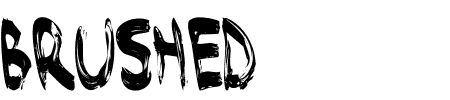 Schriftart Brushed: Mehr Infos & Vorschau Generator TTF: Brushed Schriftart