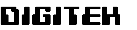 Font Digitek: Mehr Infos & Zeichen Übersicht TTF: Digitek Font