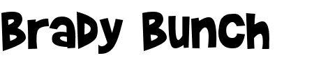 TTF: Brady Bunch Schriftart