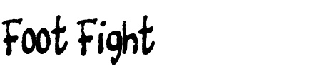Schriftart Foot Fight: Mehr Infos & Zeichen Übersicht TTF: Foot Fight Schriftart
