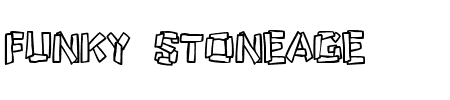 TTF: Funky Stoneage Schriftart