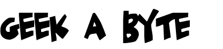 TTF: Geek a Byte Font