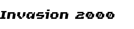 TTF: Invasion 2000 Font