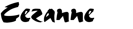 TTF: Cezanne Schriftart