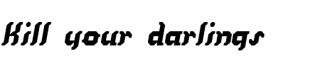 Font Kill your darlings: Mehr Infos & Zeichen Übersicht TTF: Kill your darlings Font