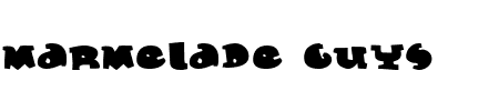 Schriftart Marmelade Guys: Mehr Infos & Vorschau Generator TTF: Marmelade Guys Schriftart