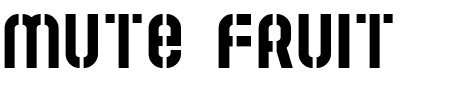 TTF: Mute Fruit Schriftart