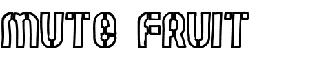 TTF: Mute Fruit White Krash Schriftart