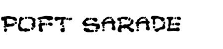 TTF: Poft Sarade Schriftart