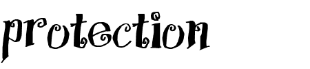 TTF: Protection Schriftart