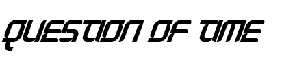 Font Question of Time: Mehr Infos & Zeichen Übersicht TTF: Question of Time Font