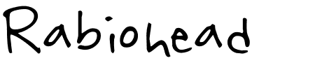 Schriftart Rabiohead: Mehr Infos & Zeichen Übersicht TTF: Rabiohead Schriftart