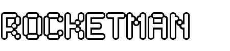 TTF: Rocketman Schriftart