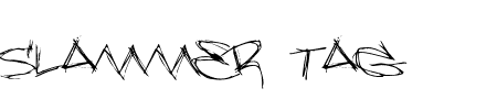 Schriftart Slammer Tag: Mehr Infos & Vorschau Generator TTF: Slammer Tag Schriftart