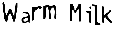 Schriftart Warm Milk: Mehr Infos & Vorschau Generator TTF: Warm Milk Schriftart