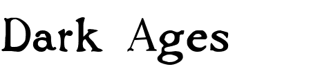TTF: Dark Ages Schriftart