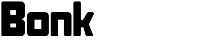 Font Bonk: Mehr Infos & Zeichen Übersicht TTF: Bonk Font