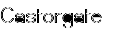 TTF: Castorgate M Schriftart