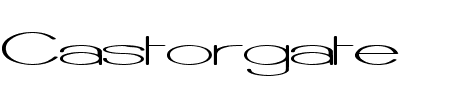 Schriftart Castorgate Wide: Mehr Infos & Vorschau Generator TTF: Castorgate Wide Schriftart
