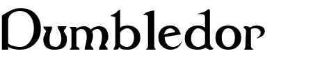 TTF: Dumbledor Schriftart