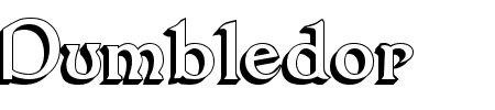 TTF: Dumbledor 3D Schriftart