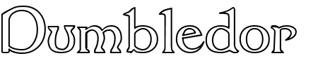 TTF: Dumbledor Outlined Schriftart