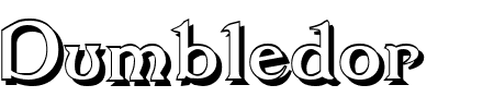 TTF: Dumbledor Shadowed Font