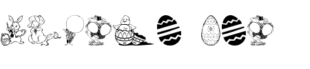Schriftart Easter Art: Mehr Infos & Zeichen Übersicht TTF: Easter Art Schriftart