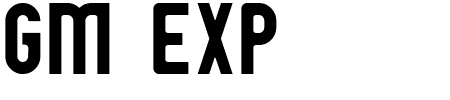 TTF: GM Exp Font