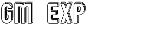 Schriftart GM Exp OD: Mehr Infos & Vorschau Generator TTF: GM Exp OD Schriftart