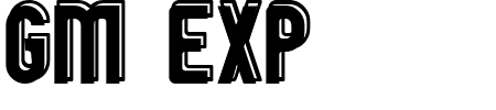 Schriftart GM Exp OO: Mehr Infos & Vorschau Generator TTF: GM Exp OO Schriftart