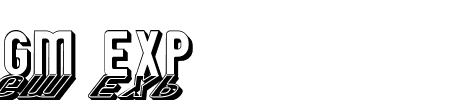 Font GM Exp SG: Mehr Infos & Zeichen Übersicht TTF: GM Exp SG Font